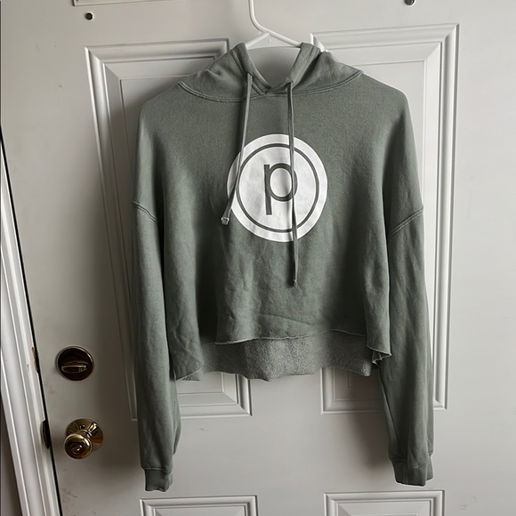 Pure Barre Tops - Pure Barre Green Hoodie with White Logo